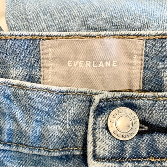 Everlane The High Rise Skinny Ankle Jeans in light wash Size 27 Ankle - Picture 8 of 9